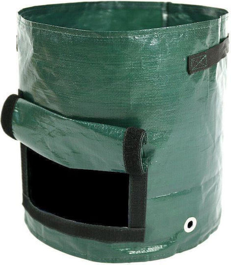 Pungă de plantare a legumelor și fructelor Compatibilă cu cartofii Morcovi Ceapă Ceapă Usturoi Arahide Ridichi Roșii Castraveți Căpșuni Premium Pvc 27x 32 Cm 26.5 L Verde Oferte originale