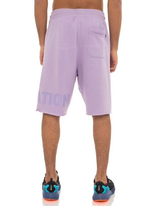 Be:nation Essentials Essentials Pantaloni scurți din Terry cu margini brute 03312302-lilac