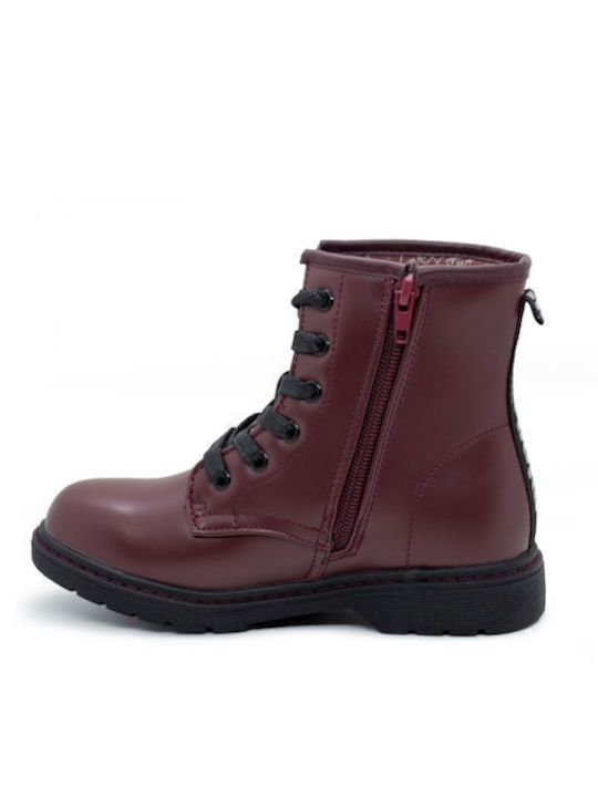 MTNG Kids Boots with Lace Burgundy