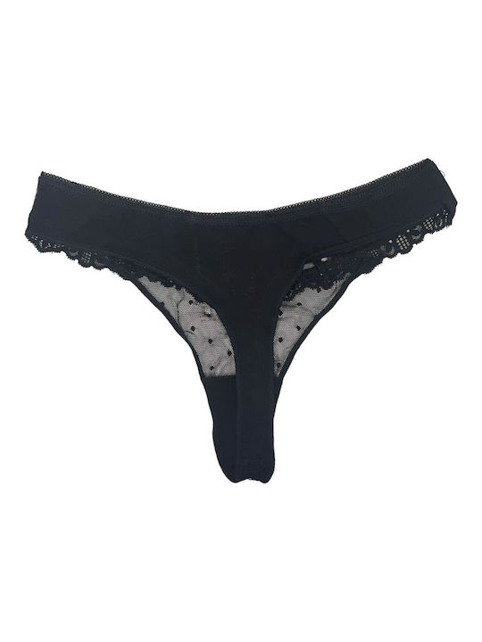 Women's Thong 85-218 Black