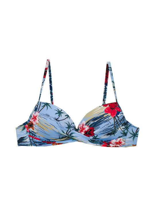 Bonito Bikini-Set Blumen Petrol