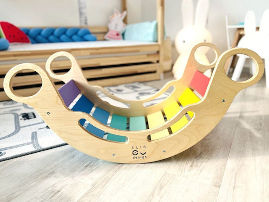 Elis Design Montessori Ξύλινη Κούνια 6 1 Smile Rainbow