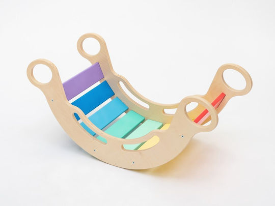 Elis Design Montessori Ξύλινη Κούνια 6 1 Smile Rainbow