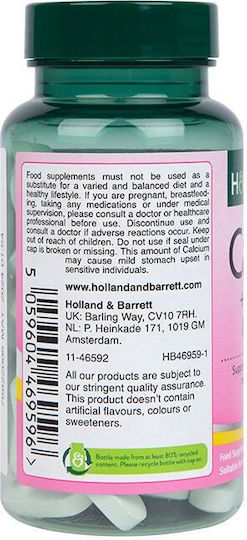 Holland & Barrett Calcium +Magnesium & Vitamin D 60 ταμπλέτες