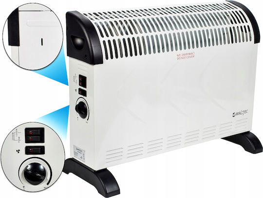 MalTec Konvektorheizung Boden 2000W 52x11cm Weiß