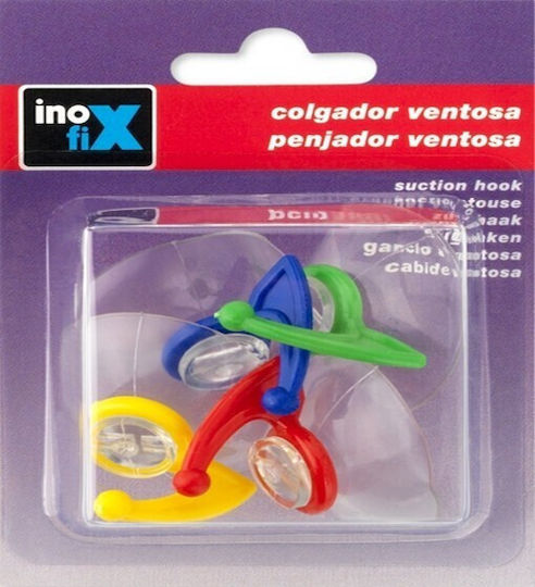 Inofix 1206 Άγκιστρο Μπάνιου Μονό με Βεντούζα 3.3x3.3cm Ασημί Inofix 1206 Άγκιστρο Μπάνιου Μονό με Βεντούζα 3.3x3.3cm Ασημί