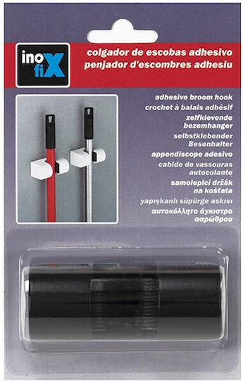 Self-adhesive Hook Black Brooms Tools Inofix 2056-3 Inofix