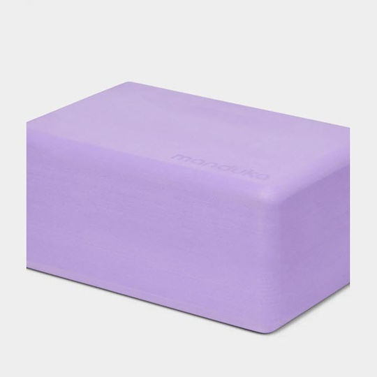 Manduka Recycled Foam Block Yogablock in Lila Farbe
