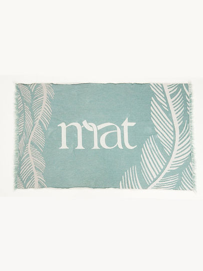 Mat Fashion Microfiber Towel Body Turquoise 86x180cm 8137.9016.NETTO-aqua-blue-white