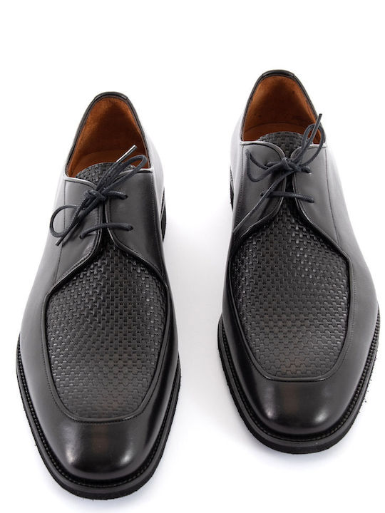 Philippe Lang Men's Leather Dress Shoes Black