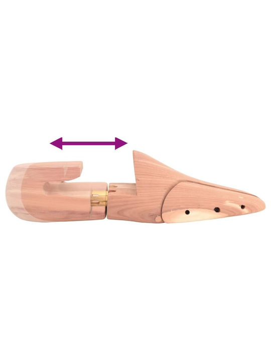 Vidaxl Shoe Tree Size Eu 38-39 Solid Cedar Wood