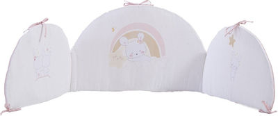 Crib Bumper Welcome Little One Ecru Nef Nef Ecru 60+67+60x40