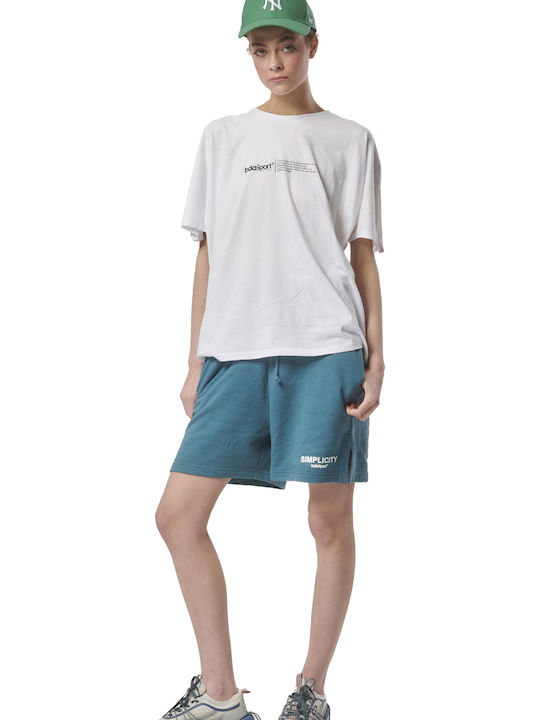 Γυναικείο Αθλητικό Oversized T-shirt Λευκό