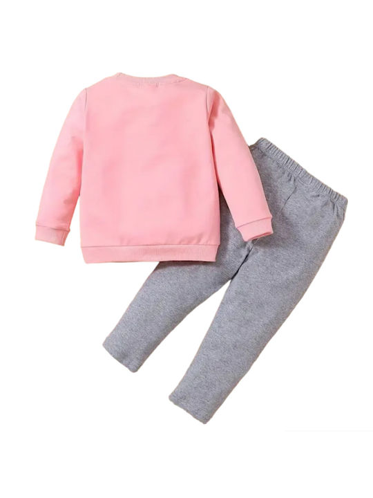 TakTakBaby Copilăresc Set de pantaloni de trening Rose 2buc