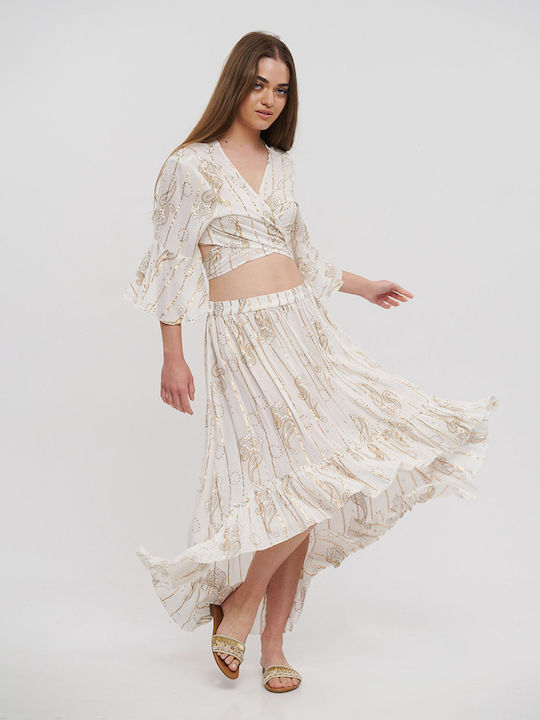 Ble Resort Collection Bluza de Damă White