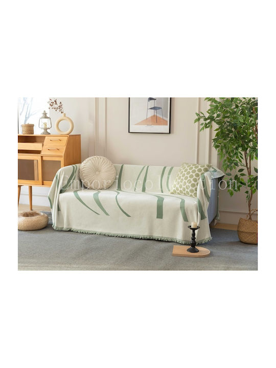 Sofa Throws 2 Seater C8-5 180x240cm Green