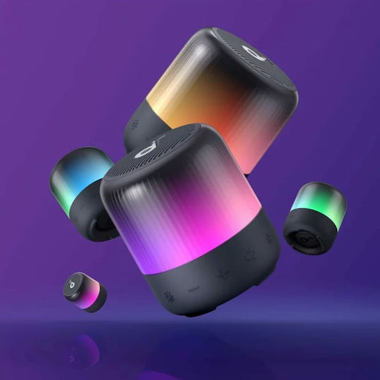 Anker Soundcore Glow Mini Αδιάβροχο Ηχείο Bluetooth 8W με Διάρκεια Μπαταρίας έως 12 ώρες Μαύρο