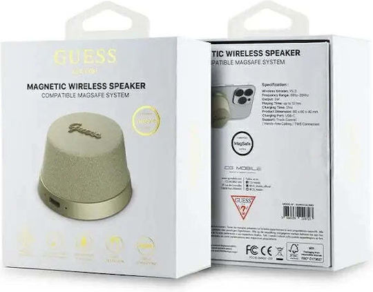 Guwsc3alsmp Bluetooth-Lautsprecher 3W mit Akkulaufzeit bis zu 2 Stunden Gold