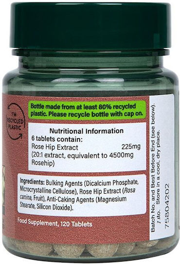 Holland & Barrett Rose Hip 4500mg 120 tabs