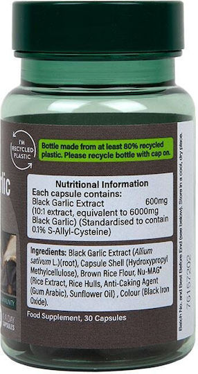 Holland & Barrett Schwarzer Knoblauch 6000mg 30 Mützen