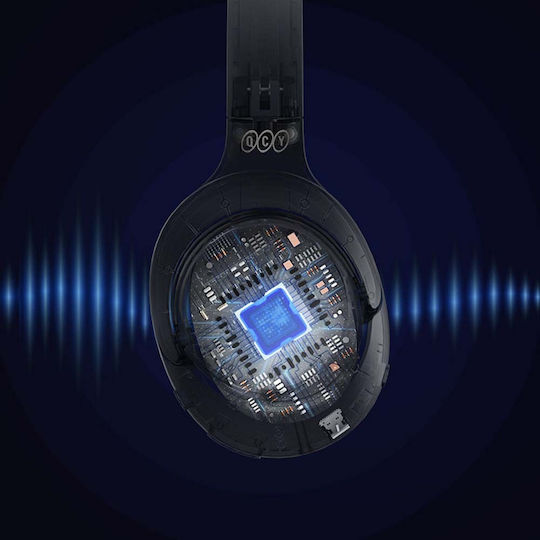 QCY H3 Wireless / Wired Over Ear Headphones with 70 hours of Operation Blue
