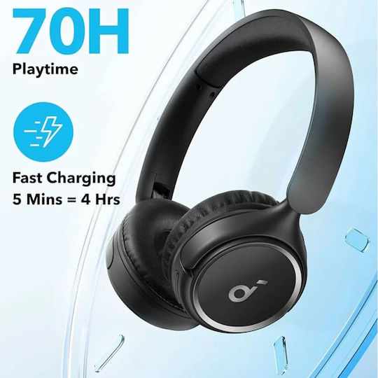 Soundcore by Anker H30i Bluetooth Wireless On Ear Headphones with 70 hours of Operation and Quick Charge Black