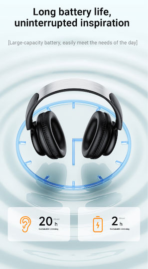Awei A996BL Wireless / Wired On Ear Headphones with 16 hours of Operation Black