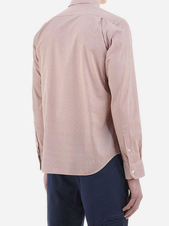 La Martina Men's Shirt Long Sleeve Floral Beige