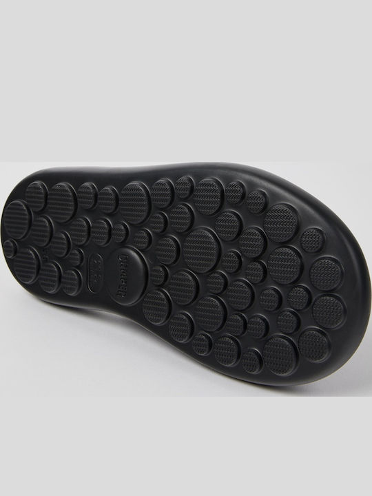 Twins Leather Women's Flat Sandals in Black Color