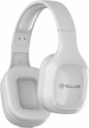 Tellur Pulse Ασύρματα / Ενσύρματα Over Ear Ακουστικά με 8 ώρες Λειτουργίας Λευκά