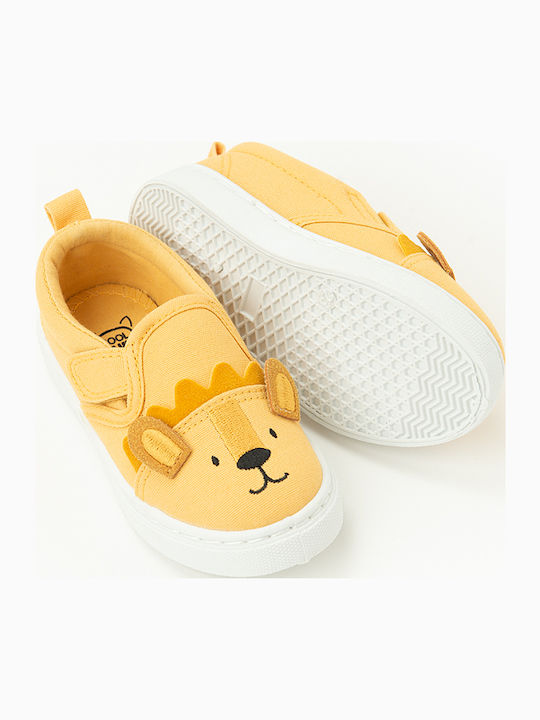 Παιδικά Sneakers Slip-on Κίτρινα
