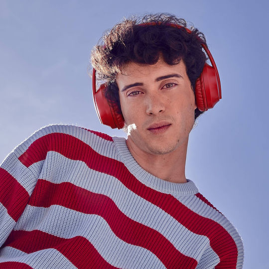 Energy Sistem Bluetooth Wireless On Ear Headphones with 23 hours of Operation Red