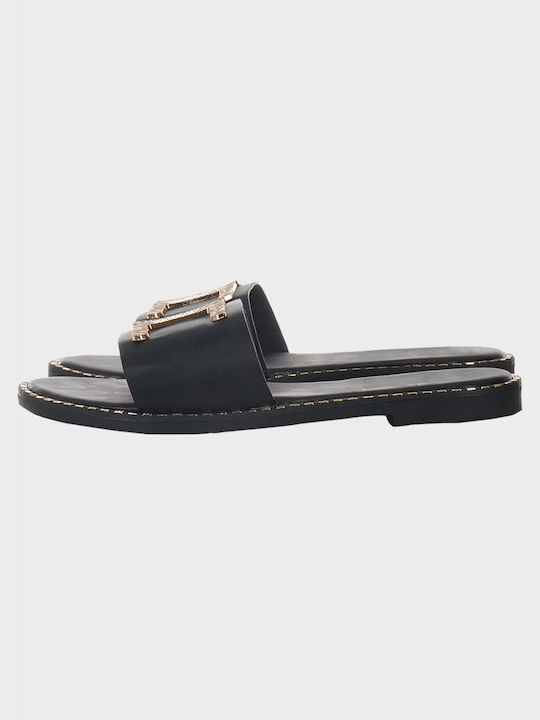 G Secret Women's Flat Sandals in Black Color