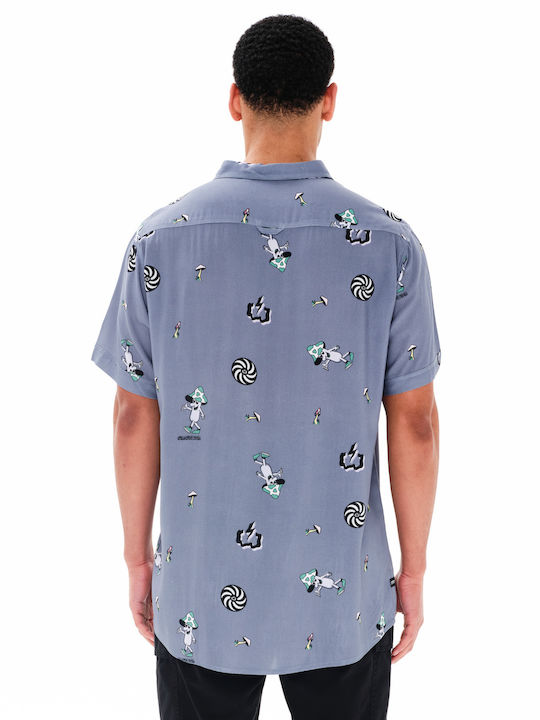 Short-sleeved Shirt Stone Blue