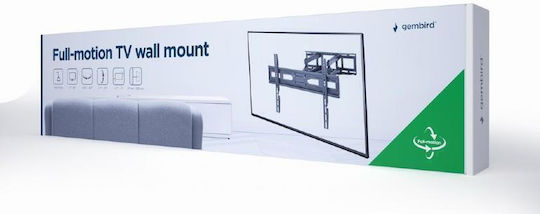 Gembird WM-80ST-03 Wall TV Mount with Arm up to 80" and 40kg Black