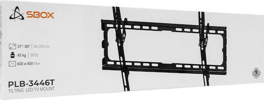 Sbox PLB-3446T-2 Wall TV Mount up to 80" Black