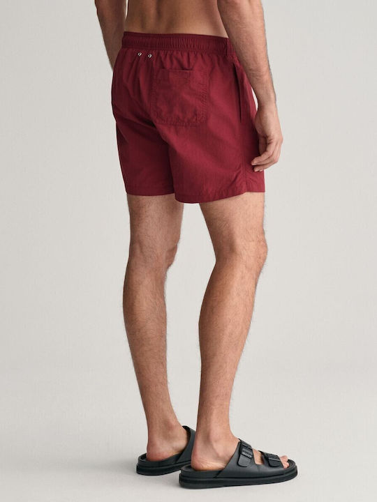 Gant Herren Badehose Plumped Red Monochrom