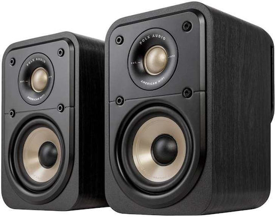 Polk Audio Signature Elite ES10 Ζεύγος Ηχείων Hi-Fi Βιβλιοθήκης 100W 2 Δρόμων Π13.7xΒ2.7xΥ21.3εκ. Μαύρο