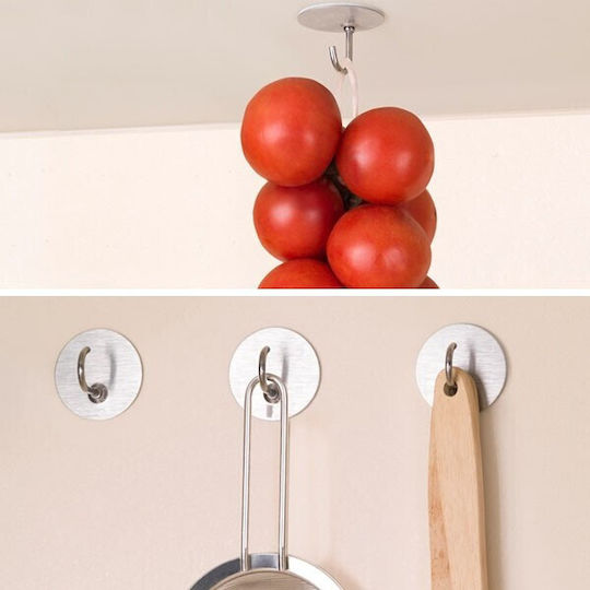 Inofix Άγκιστρο Μπάνιου Μονό με Αυτοκόλλητο 2.7x4cm Inox Ασημί Inofix Άγκιστρο Μπάνιου Μονό με Αυτοκόλλητο 2.7x4cm Inox Ασημί