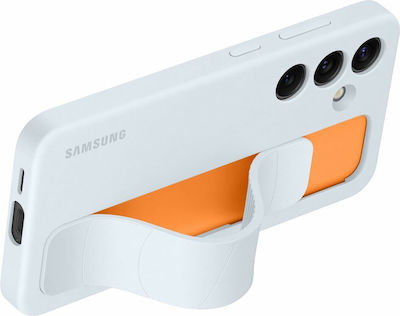 Samsung Standing Grip Umschlag Rückseite Silikon Light Blue (Galaxy S24)