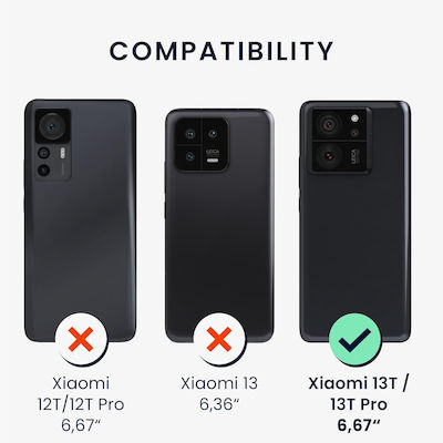 KWmobile Matte Umschlag Rückseite Silikon Türkis (Xiaomi 13T / 13T Pro Xiaomi 13T / 13T Pro)