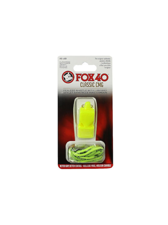 Fox40 Cmg Safety Classic Whistle Referees / Coaches Whistle with Cord