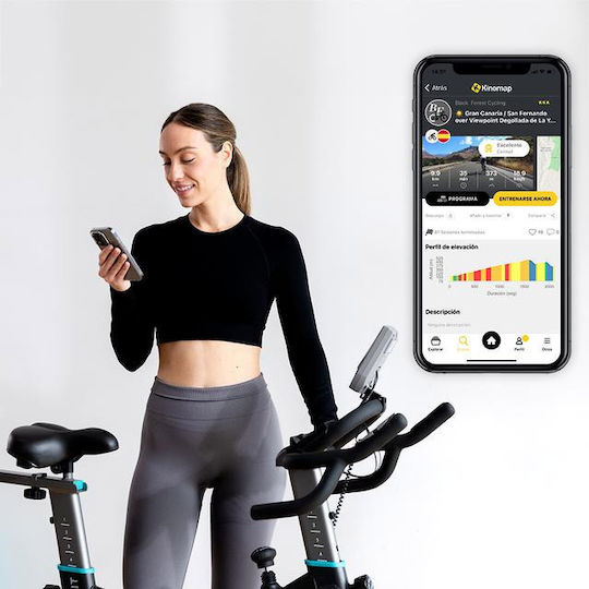 Cecotec DrumFit Indoor Bicicletă de spinning Magnetic cu roți