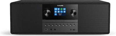 Philips Micro Music System Επιτραπέζιο Ραδιόφωνο Ρεύματος DAB+ με Bluetooth και USB Μαύρο