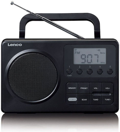 Lenco MPR-035 Φορητό Ραδιόφωνο Ρεύματος / Μπαταρίας Μαύρο