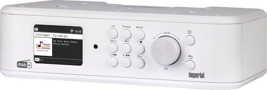 Imperial AV Dabman I460 Επιτραπέζιο Ραδιόφωνο Μπαταρίας DAB με Bluetooth και USB Λευκό