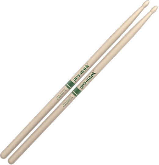 Promark Hickory Drumsticks Drums Classic Natural 7A with Tip Shape Oval Tip