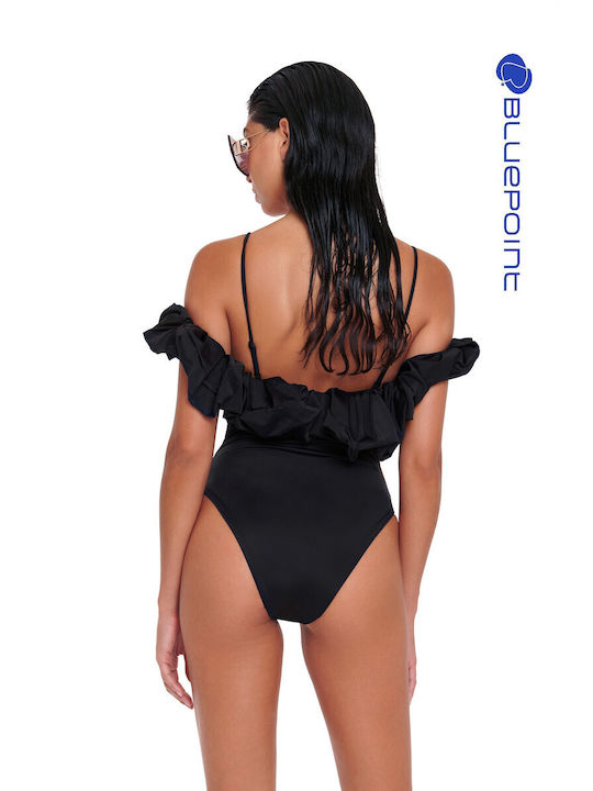 One-piece Swimsuit Volleyball Swimsuit Bluepoint 24058098 Black