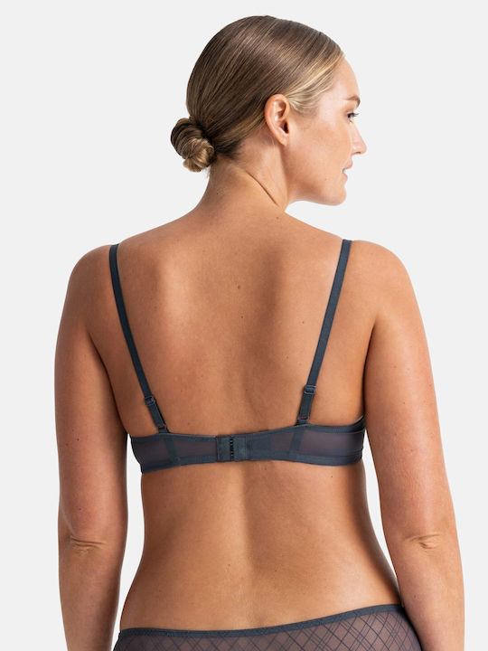 Bra with Light Padding Underwire Grey-pink