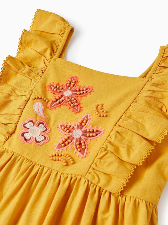 Children's Dress Linen Yellow